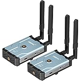 Wireless HDMI Transmitter and Receiver,500m(1640ft) Wireless HDMI Extender with Loop Out, 5.8GHz 1080P for Streaming from DSLR,Laptop,Netflix,YouTube to TV/Projector, Up to 6 RXs (DT263W-C)