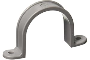 Morris Products PVC Pipe Straps – 2 Hole – 1-1/2 Inch – Pipe Strap for Plastic Conduit Schedule 40 PVC – Heavy Duty Polythene – Resists Deterioration, Breakage, UV Ray Damage – 50 Pieces