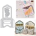 Gift Box Metal Die Cuts, Gift Box Cutting Dies Cut Stencils Card Paper Craft DIY Template Metal Cutting Dies Album Embossing Paper Dies for Card Making Scrapbooking
