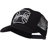 e4Hats.com Skull and Choppers Embroidered Military Patched Mesh Cap