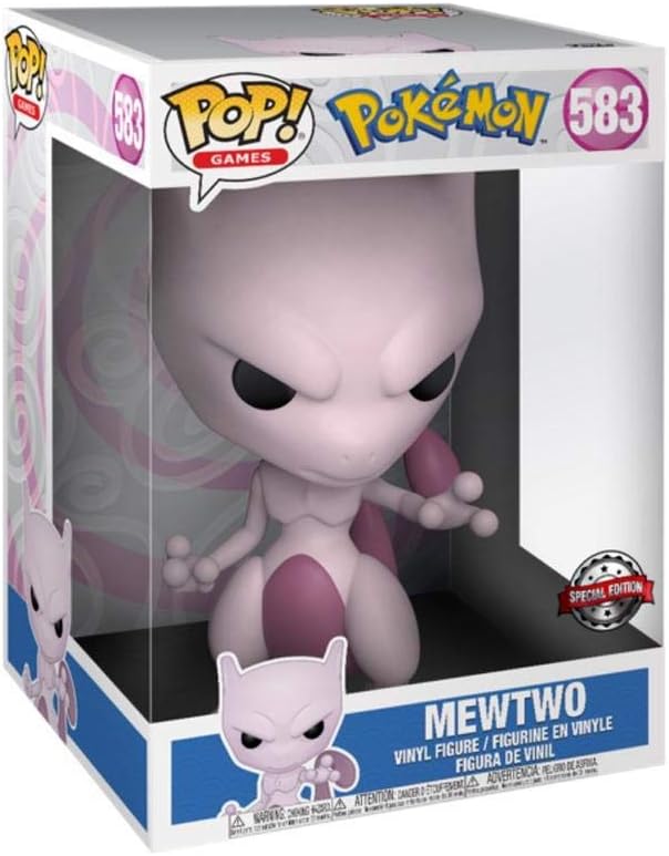 Funko Pop! Pokemon - Mewtwo 10" Exclusive Pop! Vinyl Figure #583, Multi Coloured, 10 inch - Image 4