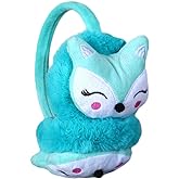 PURFANREE Kids Winter Earmuffs Plush Warm Cute Fox Ear Warmers Earflap Cute Cartoon Earmuff for Boys Girls Baby Toddlers
