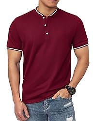 Men Cotton Polo Shirt Men's Short Sleeve Solid