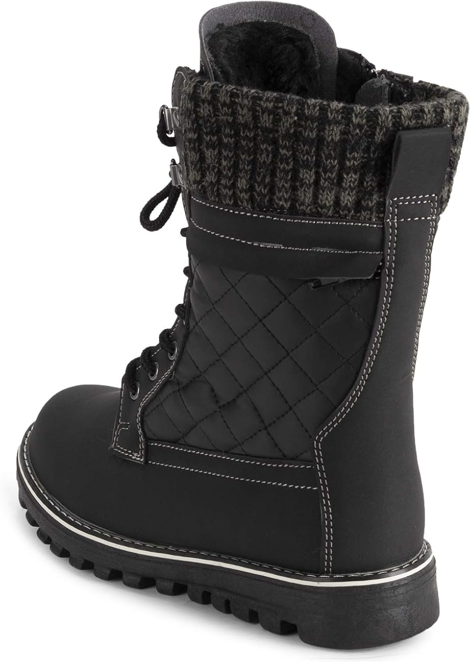  | Polar Womens Memory Foam Outside Pocket Inside Zip Thermal Waterproof Deep Tread Rubber Sole Snow Boots | Snow Boots
