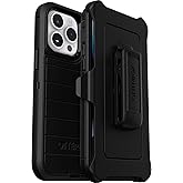 OtterBox Defender Series Screenless Edition Case for iPhone 14 Pro Max (Only) - Holster Clip Included - Microbial Defense Protection - Non-Retail Packaging - Black
