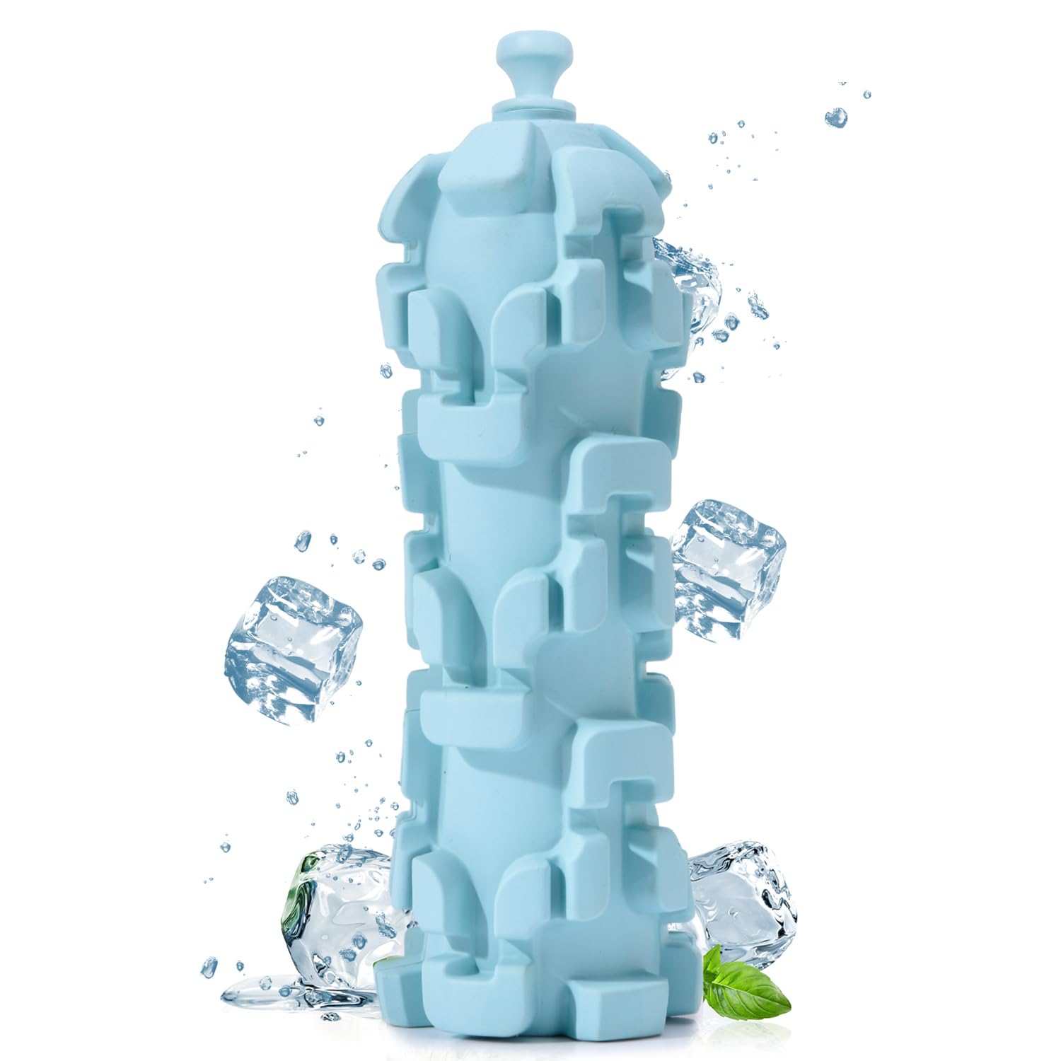 M.C.works Ice Lolly Dog Toys for Aggressive Chewer, Tough Chew Toys for Medium Large Dogs, Water&Milk Freezable Rubber Dog Toy, Treat Dispensing Toys, Nearly Indestructible — image 1