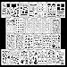 Journal Stencil Template 26Pcs Planner Set for Journal/Notebook/Diary/Scrapbook DIY Drawing Template Bullet Stencils 4x7 Inch