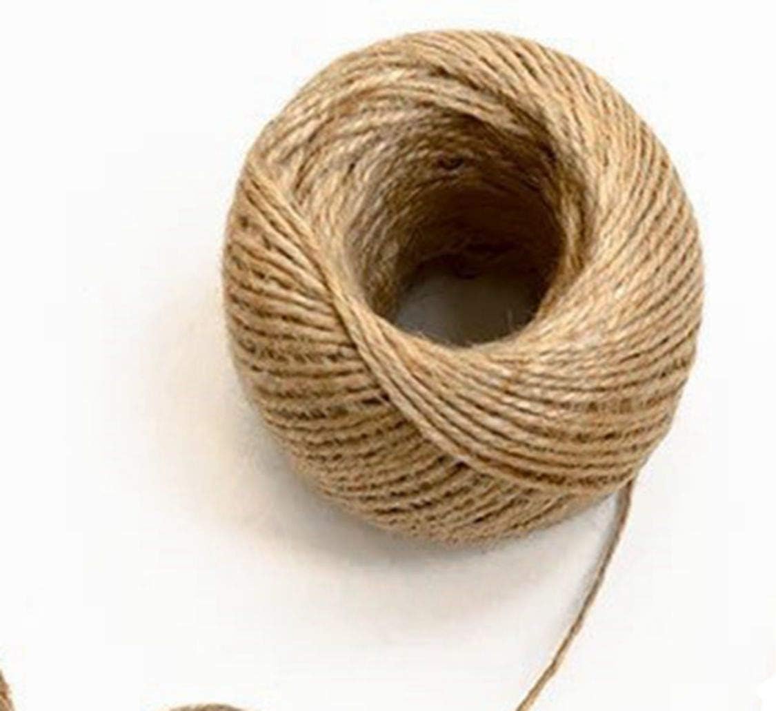 MoonyLI Jute Twine Spool Hemp Wick Natural Jute Twine Brown