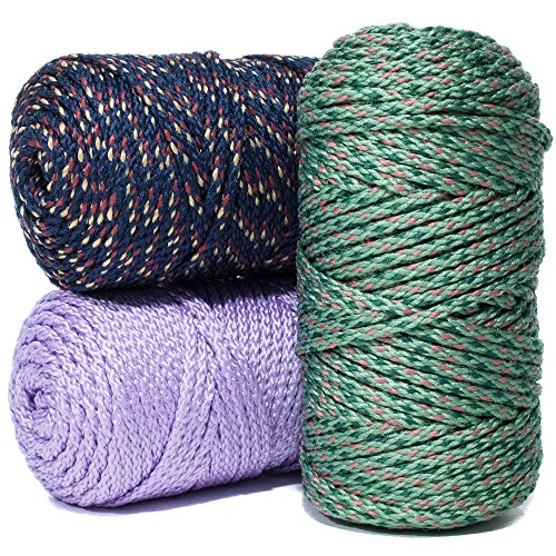 2 Pack Bonnie Macram Cord - 4mm - 100 yd Lengths - Various Colors