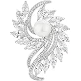 EMEGCY Flower Brooches for Women Girls Rhinestone Brooches Lapel Pins Hat Pins Birthday Gifts Jewelry Gifts for Mom Wife