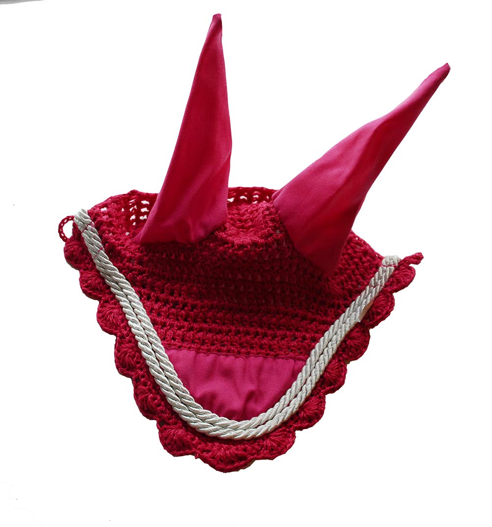 Rhinegold Fly Veil/Noise Muffler-XFull-Raspberry — image 1