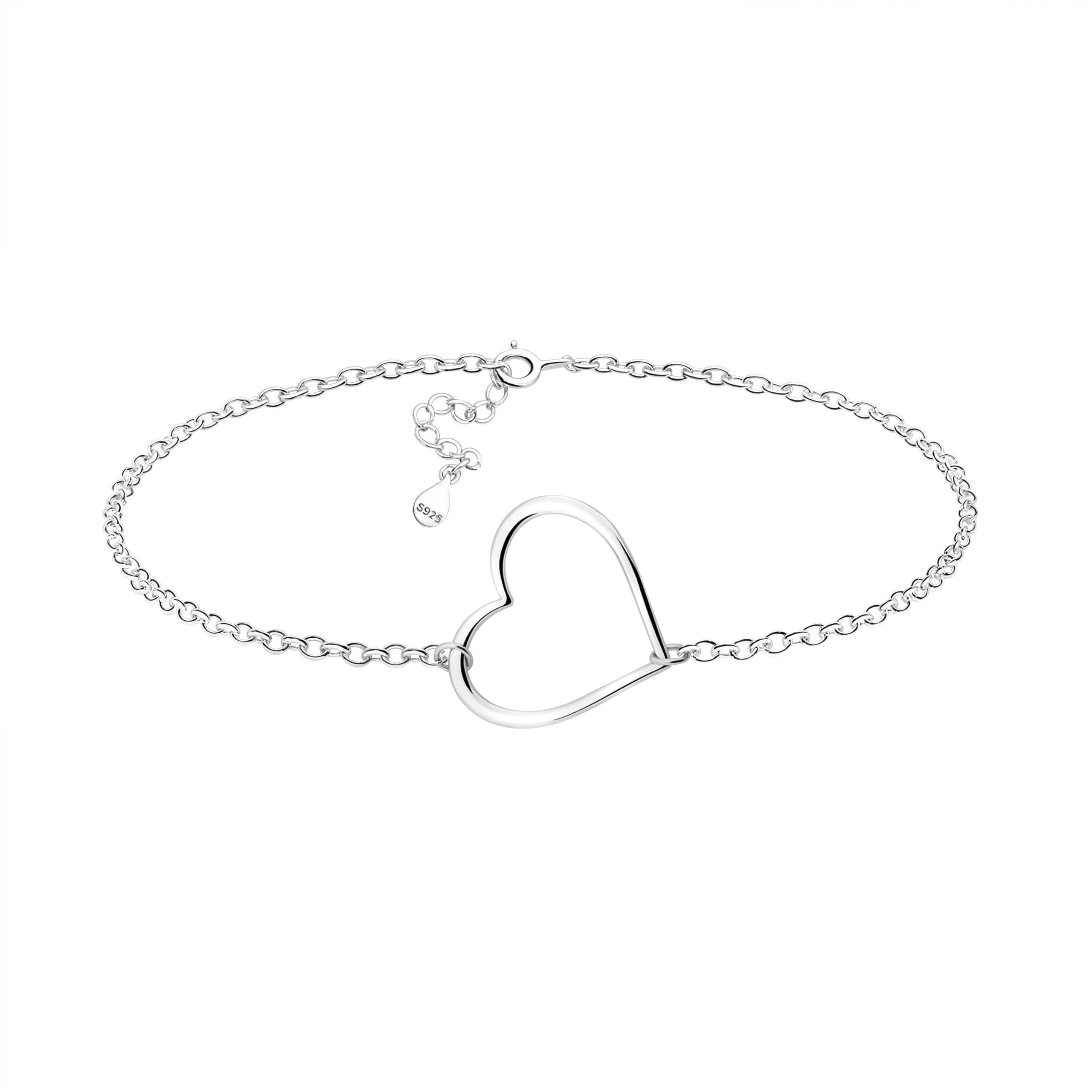 Sofia Milani - Women's Bracelet 925 Silver - Love Heart Pendant - 30154
