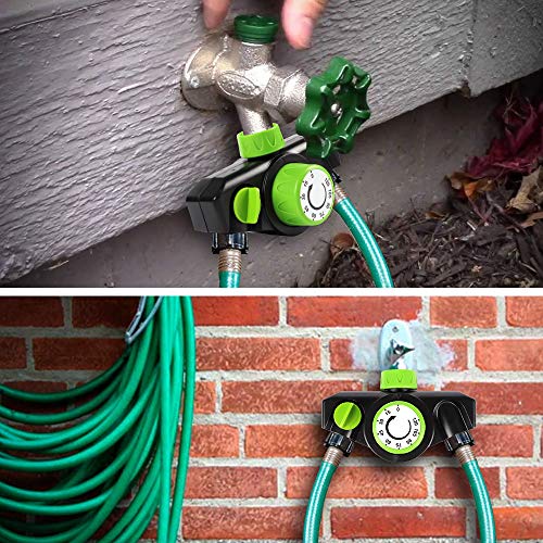 Kasonic Mechanical Watering Timer, 2 Ways Use, Durable High Impact