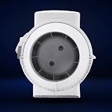 VENTS 100mm Inline Bathroom Fan Kit LED Light Timer 187 m3/hr 32dB IPX4 Ducting view 3
