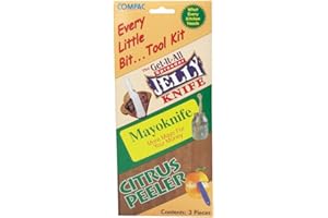 COMPAC HOME Compac Every Little Bit Tool Kit 3ct with Mayo Knife, Jelly Knife and Citrus Peeler,3 Count (Pack of 3)