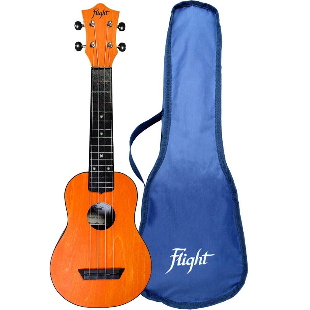 Flight, 4-String Travel Series Soprano Ukulele, Orange (TUS-35OR)
