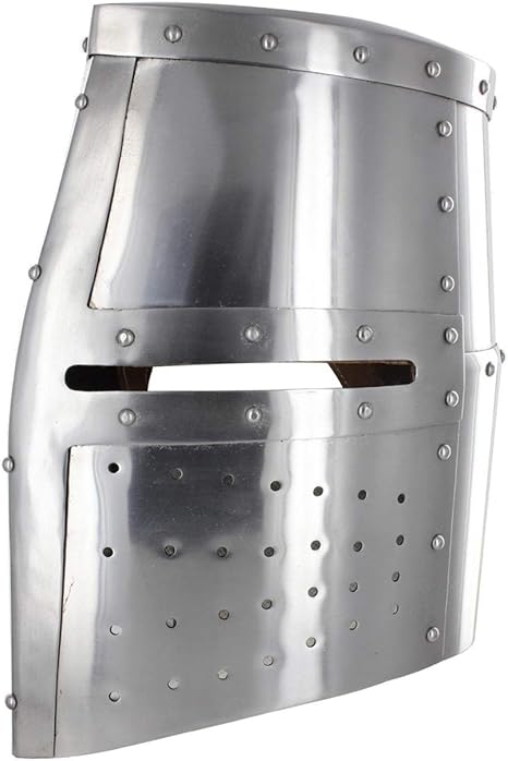 Amazon 中世 18ゲージスチール製 アイアンクロス グレートヘルム 兜 コスプレ 仮装 通販