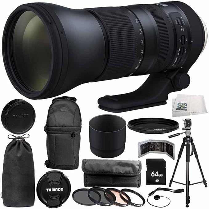 Tamron SP 150600mm f/56.3 Di VC USD G2 for Canon EF 14PC Accessory Bundle