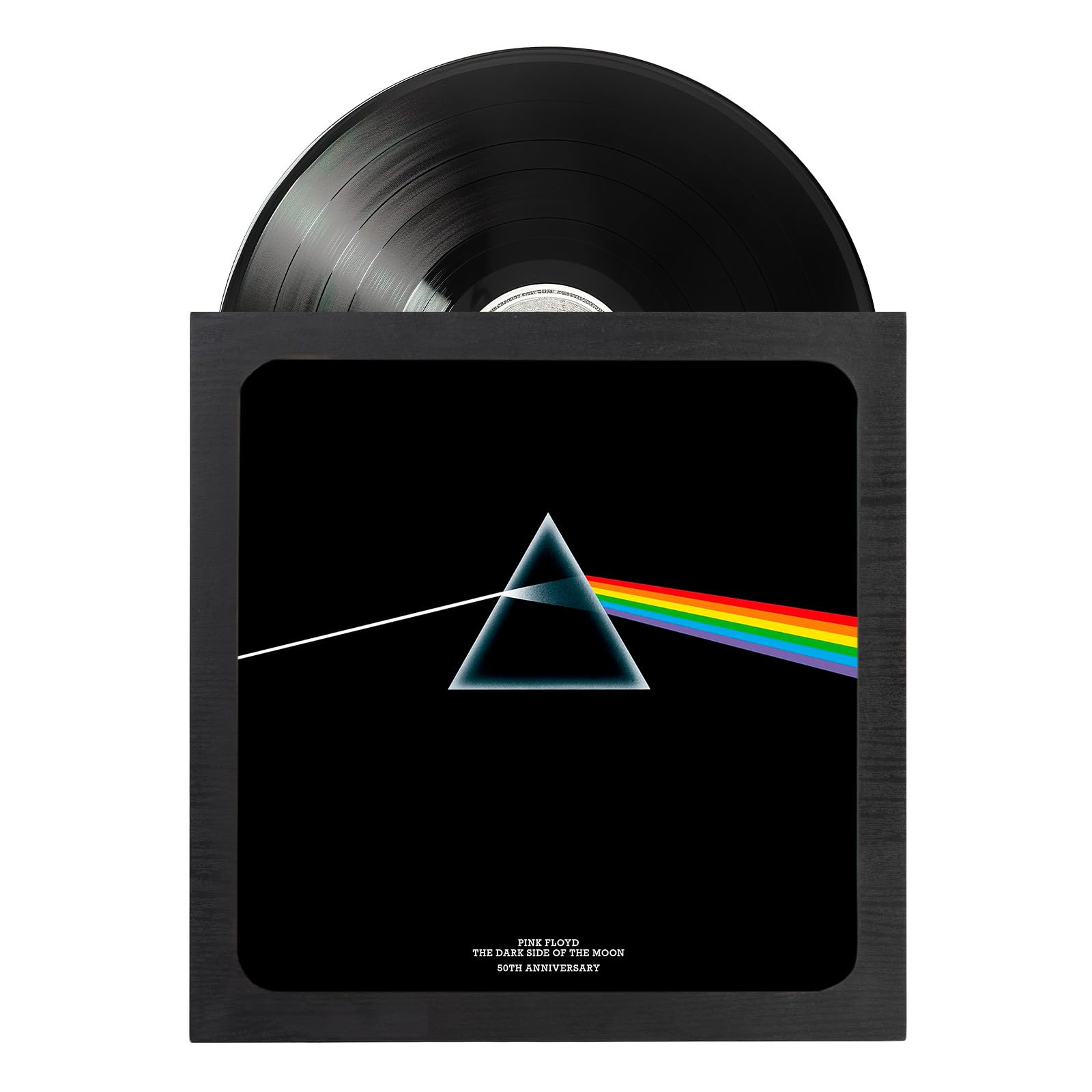 Grupo Erik 12" Vinyl Record Frame - Black Frame | Vinyl Display 32 x 32 cm, MDF + Plastic Front Panel | Album Cover Frames, Music Gifts For Men & For Women, Wall Decor โ image 1