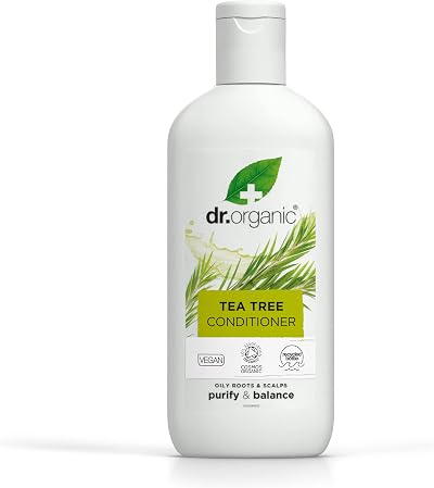 Dr Organic Tea Tree Purifying Conditioner Oily Scalp Vegan Cruelty Free 265ml