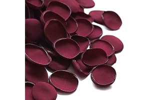 Floroom 300pcs Rose Petals Burgundy Faux Silk Flower Petals for Wedding Flower Girl Basket Aisle Scatter Dinner Table Centerpieces Party Confetti Bridal Shower Romantic Night Decoration