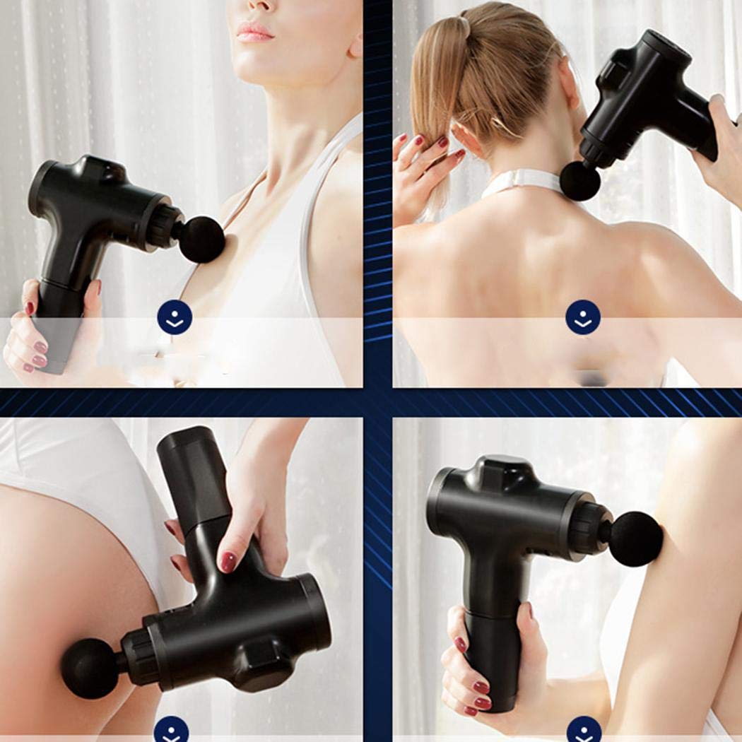 Miseku Muscle Massage Vibrating Therapy Fascia Pain Relief Massager with 4 Head Electric Massagers