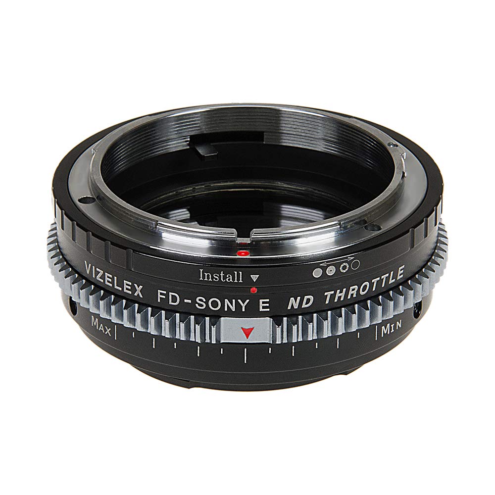 Vizelex CINE ND Throttle Lens Adapter Compatible with Canon FD Lenses on Sony E-Mount Cameras