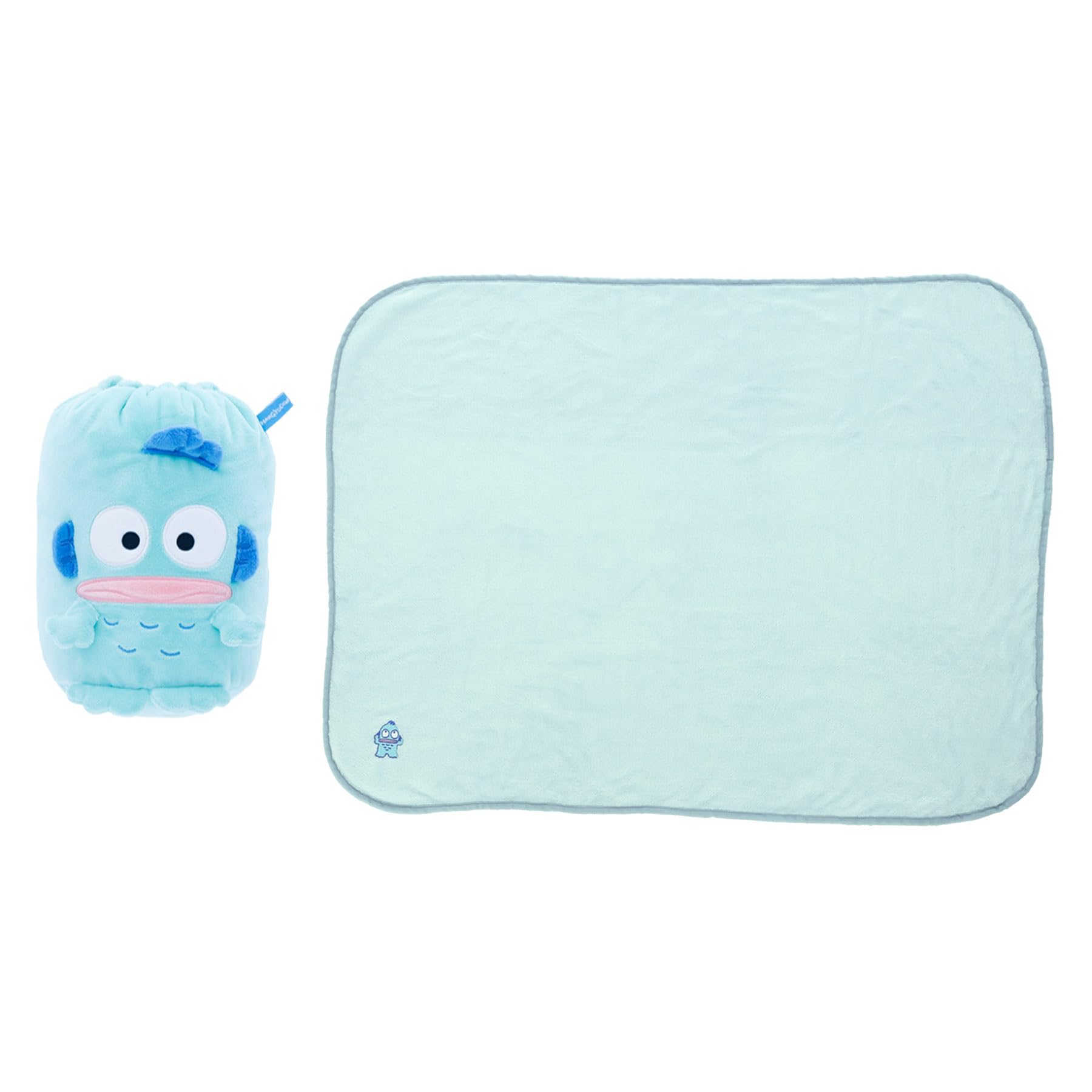 丸眞 マスコット巾着付きブランケット サンリオ ハンギョドン ふわふわハンギョドン 約H70×W100cm ブランケット かわいい ふわふわ おしゃれ 防寒グッズ 3245012300商品画像