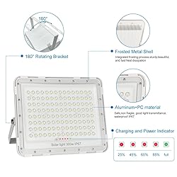 300W LED Solar Flood Lights,24000Lumens Street