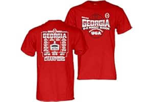Blue 84 Men's NCAA Officially Licensed Georgia Bulldogs National Champs T-Shirt 2022-2023 Schedule