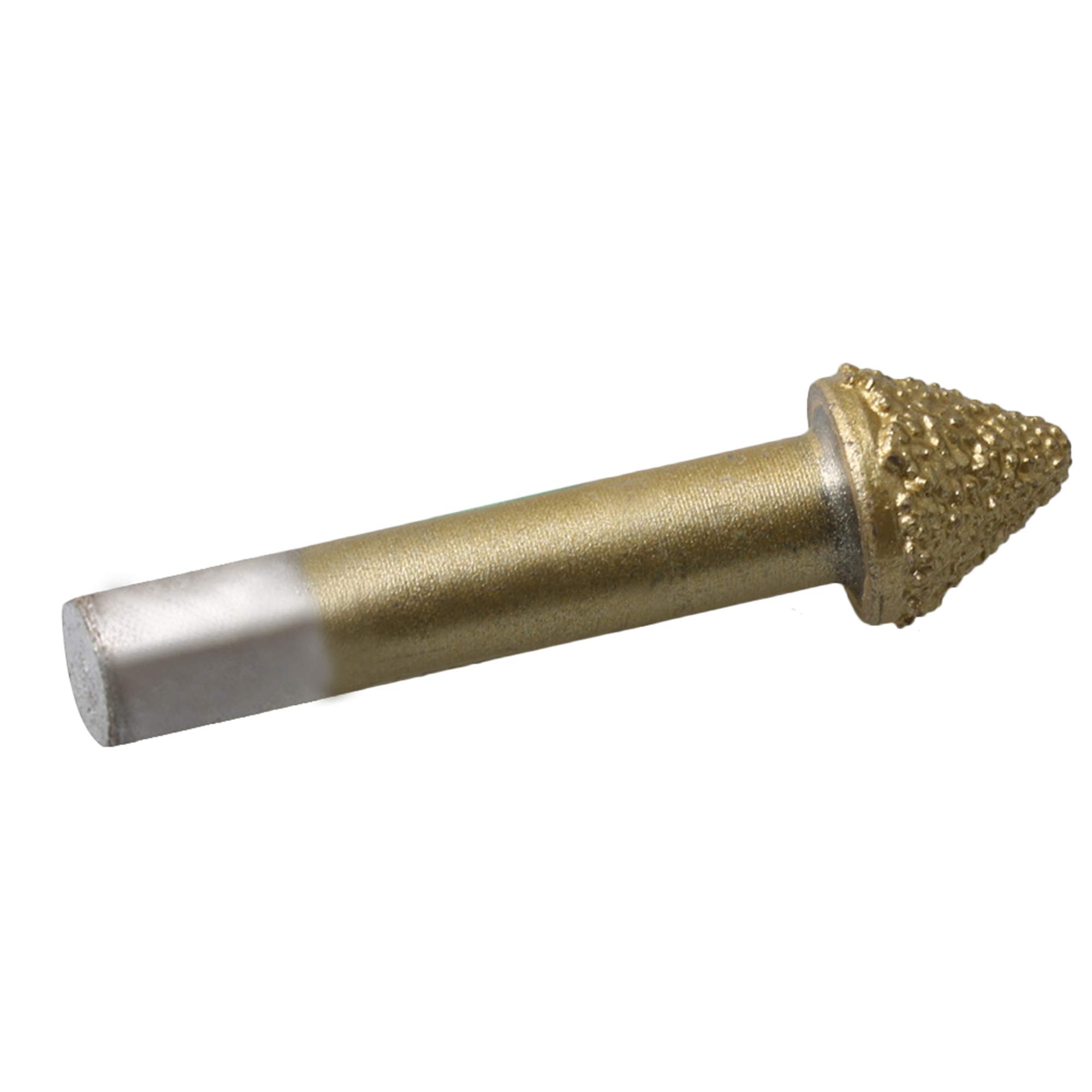BQLZR 60 Degree Head Brazed Diamond CNC Router Bit Tools Rotary Burrs for Stone Granite Carving Engraving