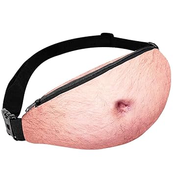 Gag Gifts White Elephant Funny Gift Dad Bag Beer Belly Waist Pack Funny Dad Xmas Gifts Waist Packs For Christmashalloweenbrithdaywhite Elephant