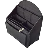 VANCORE Felt Backpack Organizer Insert for Rucksack Handbag Shoulder Bag (Black,Small)
