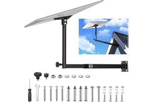 JACINDA Starlink Gen 3 Mount, Starlink Pole Mount, Extension-Type Heavy Duty Starlink Long Wall Mount with 0-30° Adjustable Starlink Gen 3 Pipe Adapter for Starlink Internet Kit Satellite (19.7-27.6inch)