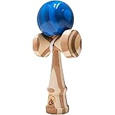Yuntrove Professional Competition Kendama - Bamboo Skill Toy, Japanese Wooden Ball and Cup Game, Hand-Eye Coordination Trainer for Kids &amp; Adults (Blue)