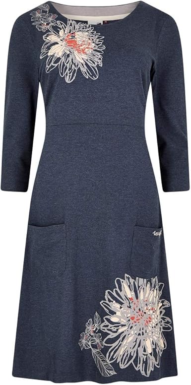 weird fish biscayne printed jersey dress