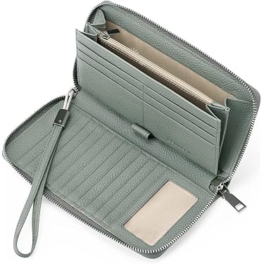 DONBOLSO Mini Portefeuille Femme Montréal | Portefeuille Fermeture Eclair | Petit Portefeuille Femme | 13 Compartiments pour Cartes de Crédit et