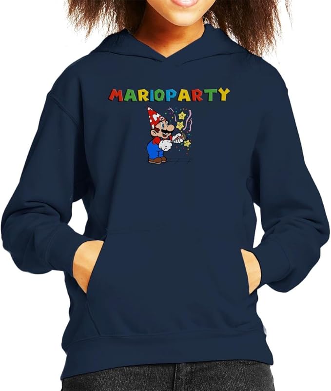 Cloud City 7 Super Mario Party Popper Kid S Hooded Sweatshirt Amazon De Bekleidung