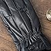 Anccion Men's Genuine Sheepskin Leather Driving Gloves, XL, Black