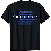 Patriotic Pride Grunge American Flag Freedom T-Shirt