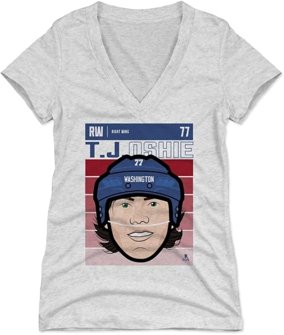 Amazon.com : 500 LEVEL T.J. Oshie Women's Shirt - Washington Hockey Shirt for Women - T.J. Oshie 