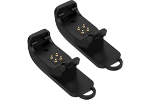 E ECSEM Charger Adapter Compatible for Garmin TT25 T20, Replacment Charging Clip Converter TypeC Dock for Garmin Alpha T20 TT25 Dog Training Collar (Black&Black)