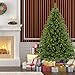 Bonnlo Upgraded Full 7.5 Feet Unlit Artificial Full 1450 Tips Branch Christmas Pine Tree with Sturdy Metal Legs
