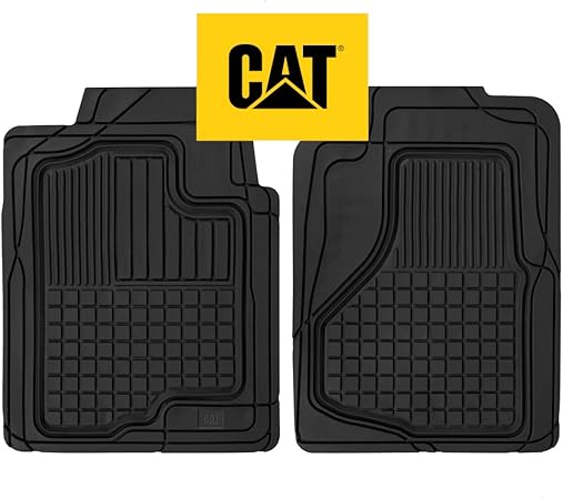 Amazon Caterpillar Cat 大型 高耐久 無臭 ゴム製フロアマット 完全保護 丈夫なトリム 車 トラック Suv バン用 全天候型 ブラック Camt 150 Bk ノンスリップマット 車 バイク