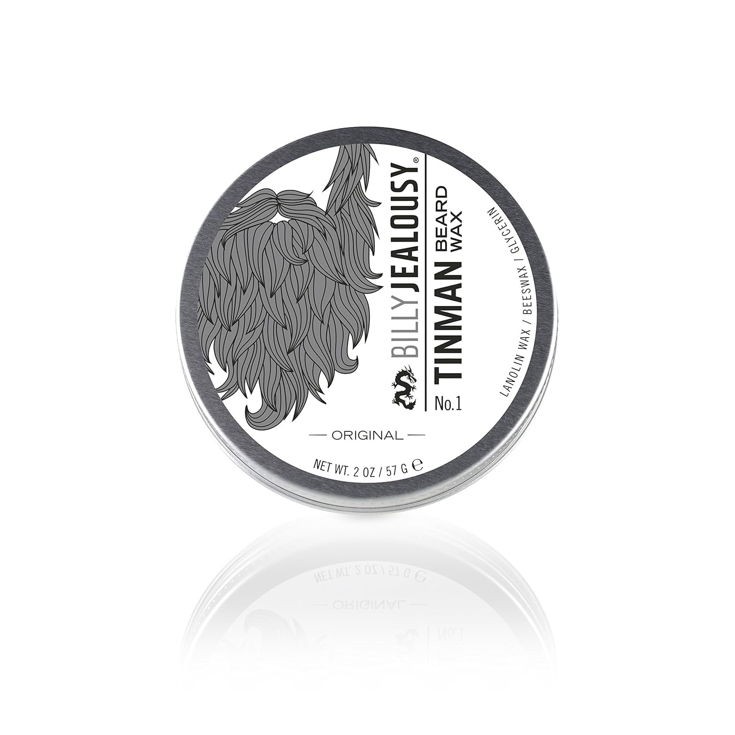 Photo 1 of Billy Jealousy Tinman Beard Wax with Light Hold & Matte Finish, Nourishing Beard Care Product Formulated with Natural Beeswax & Glycerin for Soft, Tamed Facial Hair, 2 Oz