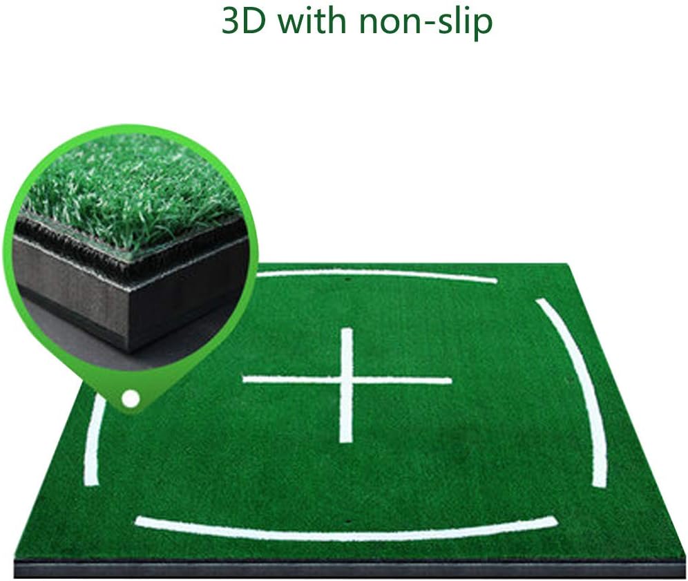 GOLF Training Field Dedicated mats Driving Range Swing mat -150 cm × 150 cm, Teaching Equipment with Alignment line