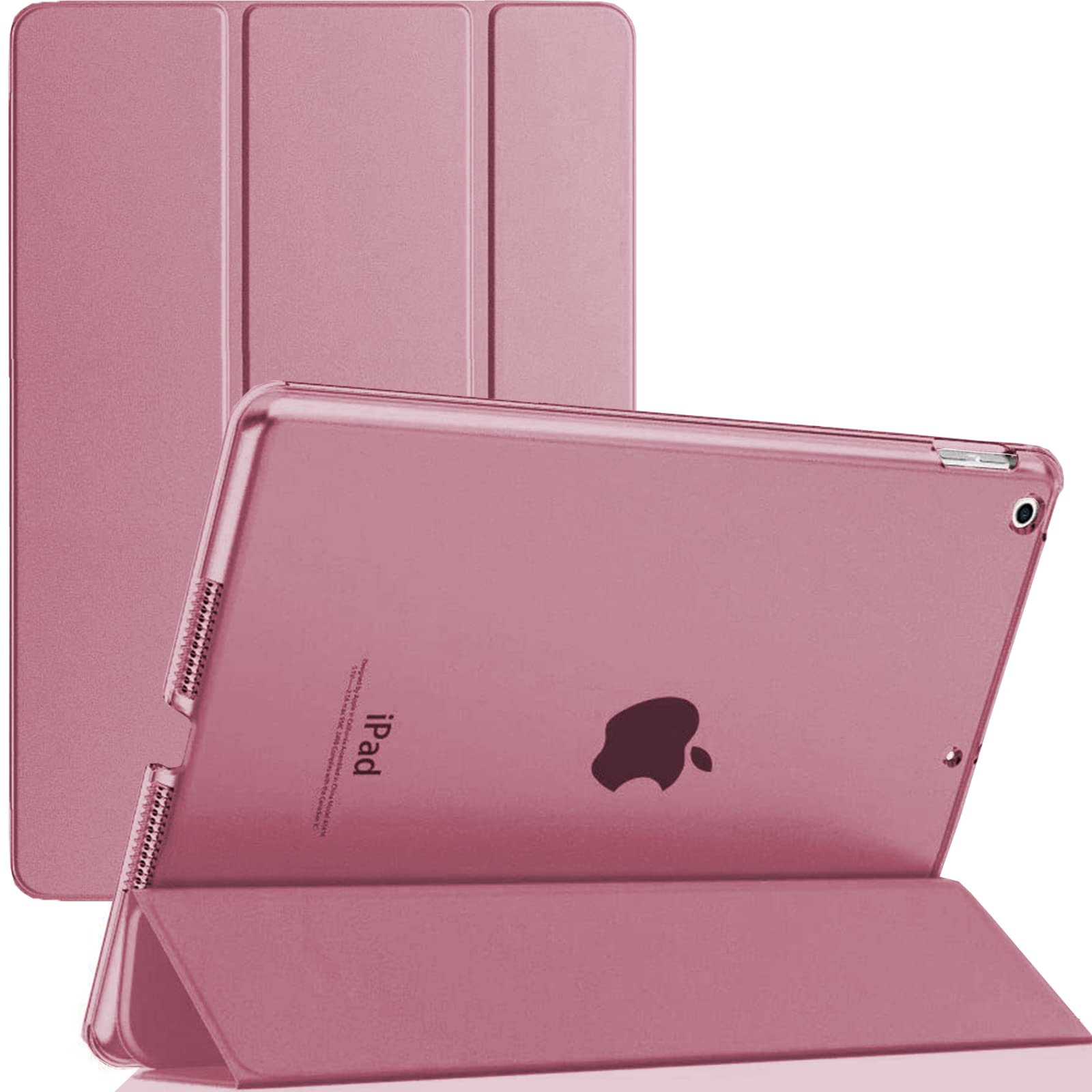 Smart Case for iPad Mini 1/2/3 (2012, 2013, 2014) A1432 A1454 A1455 A1491 A1490 A1489 A1600 A1599 Magnetic Stand Cover with Automatic Wake/Sleep (Pink)