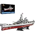 JMBricklayer Battleship Building Blocks Toy Set for Adults 60011, Military Warship Missouri Battle Ship Boat Model Kit, Colle