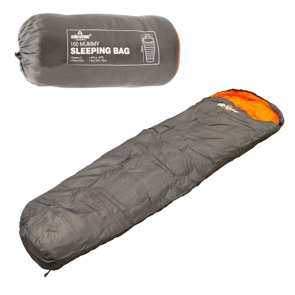 Milestone Camping Mummy Sleeping Bag