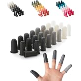 Mr. Pen- Hot Glue Gun Finger Protectors, 24 pcs, Black and White Shades | Silicone Finger Protectors, Rubber Fingers Tips, Rubber Finger Covers, Rubber Finger Tips Protector, Finger Gripper